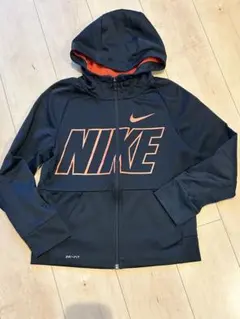 NIKE ナイキ　パーカー　DRY FIT 140-150(M) 黒フルジッパー