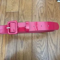 DIVIDED ピンク 合成皮革ベルト