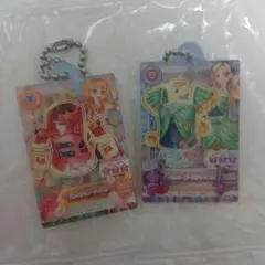 ガチャガチャ　アイカツのキーホルダー