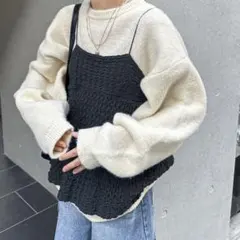 feepur ジャガードぺプラムキャミソール