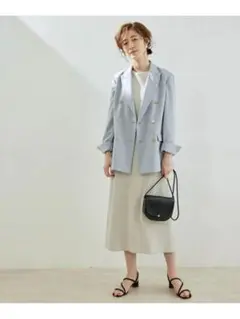 未使用✨ROPE PICNIC ダブルテーラードジャケット38 水色　サックス