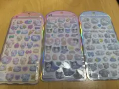 《正規品》コットンパフィーシール　３枚セット　サンリオ　マイメロ　キティ