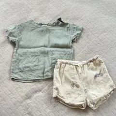H&M 半袖シャツ ショートパンツ セット 68-74