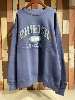 Philip Lumbang 裏起毛トレーナー 2P7-65351 ネイビー L