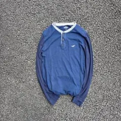 00s archive HOLLISTER ヘンリーネック　ロンT 短丈