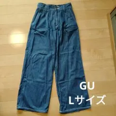 GU デニム ワイドパンツ Lサイズのサムネイル