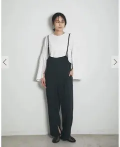 AEFRE 細紐サロペット　ブラックのサムネイル