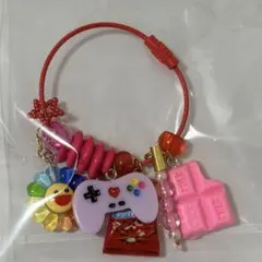 じゃらじゃらキーホルダー　レッド