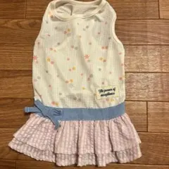 CRUSH DOG 花柄フリル犬服 Sサイズ