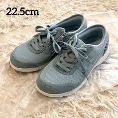 美品 asics 22.5cm アシックス 水色 スニーカー はだしウォーカーのサムネイル