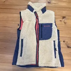 Columbia フリースベスト Lサイズ ネイビー/クリーム