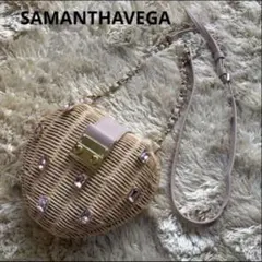 SAMANTHAVEGA サマンサベガ ジュエリーハート型ショルダーかごバッグ