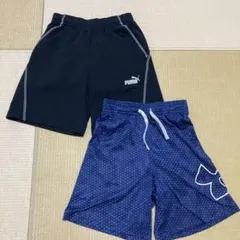 PUMA & Under Armour 半ズボン2点セット