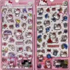 【正規品】サンリオ ハローキティ 50周年　3Dシール　立体シール 2枚セット