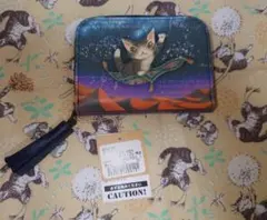 【新品タグ付き】わちふぃーるど猫のダヤン　エンボスアート2つ折り財布 お祭り広場 新品タグ付き】わちふぃーるど猫のダヤン エンボスアート2つ折り財布
