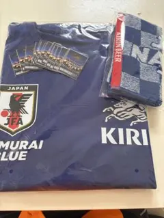 サッカー日本代表 KIRIN 非売品 応援セット Tシャツ タオル ステッカー サッカー日本代表 KIRIN 非売品 応援セット Tシャツ タオル ステッカー