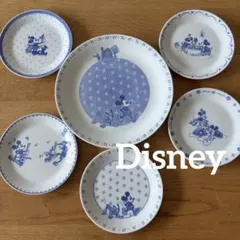 Disney ミッキーマウス プレート 6枚セット ブルーのサムネイル