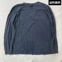 ♪Polo by Ralph Lauren 長袖クルーネックカットソー ネイビー