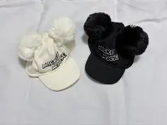 ディズニー　ファンキャップ　ポンポン　キーチェーン　キーホルダー　２点セット