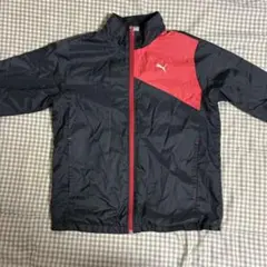 PUMA ジップアップジャケット ネイビー/レッド
