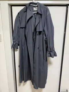 ココディール　ブルーグレー トレンチコート ダブルブレスト