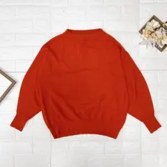 INED イネド ニットセーター トップス オレンジ系 サイズ9 ゆったりめ