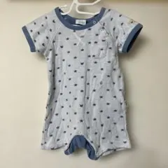 ジェラートピケ　半袖ロンパース　70-80cm