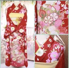 七五三に☆イエローに鞠と桜、梅 7歳着物フルセット - メルカリ