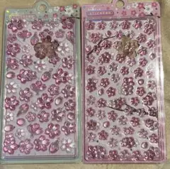 桜の花デザイン　2シート　ボンボンドロップシール