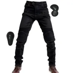 新品　タグ付き　バイクパンツ メンズ バイク用メッシュパンツ　Lのサムネイル