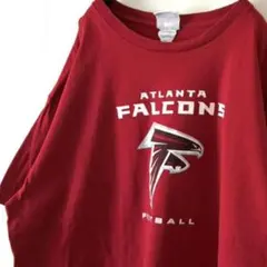 NFL アトランタ ファルコンズ Tシャツ XL レッド 赤 古着