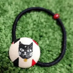 黒猫　ヘアアクセサリー　ヘアゴム　アクセサリー　猫　グッズ　雑貨　髪留め　ゴム