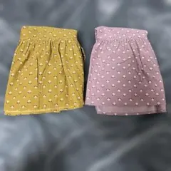 子供服 女の子 ロングスカート 140 色違い2枚セット まとめ売り