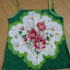 NICE CLAUP 花柄キャミソール グリーンのサムネイル