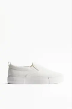 【未使用】H&M キャンバス 厚底 スリッポンスニーカー　SIZE39