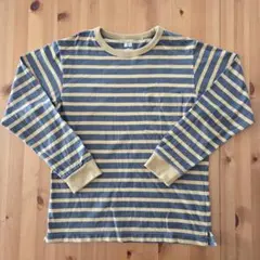 《UNIQLO》 ユニクロ　ストライプ 長袖カットソー 160cm