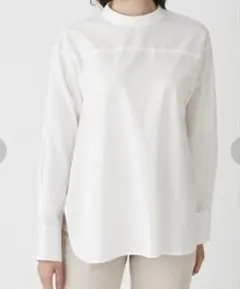 ◎新品未使用タグ付き◎Mila Owen◎スタンドカラーTシャツライクブラウス