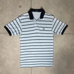 フレッドペリー　ポロシャツ　マルチボーダー　鹿の子　シャーベットカラー　月桂樹