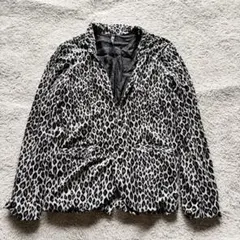 【USED】glamb ベロア レオパード柄 テーラードジャケット 2