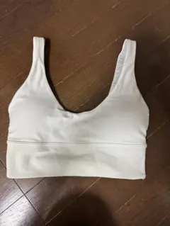 美品】lululemon ブラトップ ホワイト サイズ4 - メルカリ