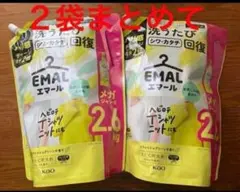 ★２袋セット★エマール 花王 おしゃれ着用 大容量 つめかえ 2600mlのサムネイル