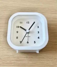 LAKOLE ラコレ ホワイト トラベルクロック 置き時計