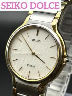 ff427 SEIKO DOLCE 5E31-6A30 ゴールド コンビ