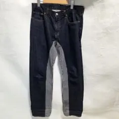 ​【美品】児島ジーンズ モンキーコンボパンツ ヒッコリー 36 W36 日本製のサムネイル