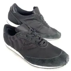 LANVIN en Bleu スニーカー 黒 スエード ナイロン M