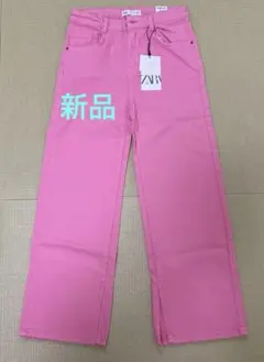 ZARA ワイドレッグパンツ タグ付き　11-12歳 ピンク