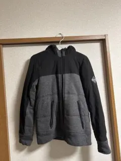 Hollister フード付きジャケット S 黒/グレー
