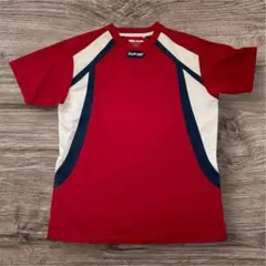 Reebok リーボック　M 赤 Vネック サッカー フットサル