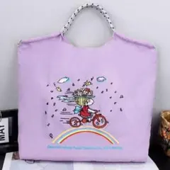 ラベンダー ピンク　ナイロン トートバッグ　新作　新品未使用　トートバック