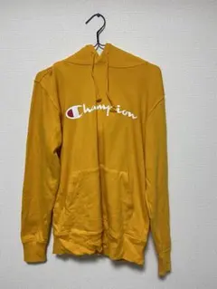 Champion イエローフードパーカー